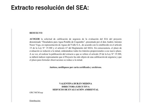 Resolución SEA